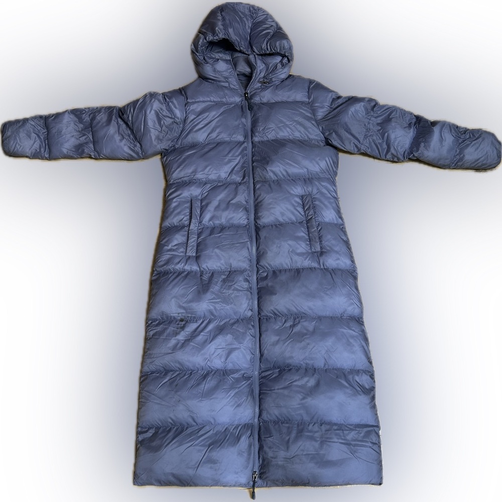 32 Degrees Heat Womens Lightweight Blue Maxi Poly-fill coat Puffer Jacket Size S